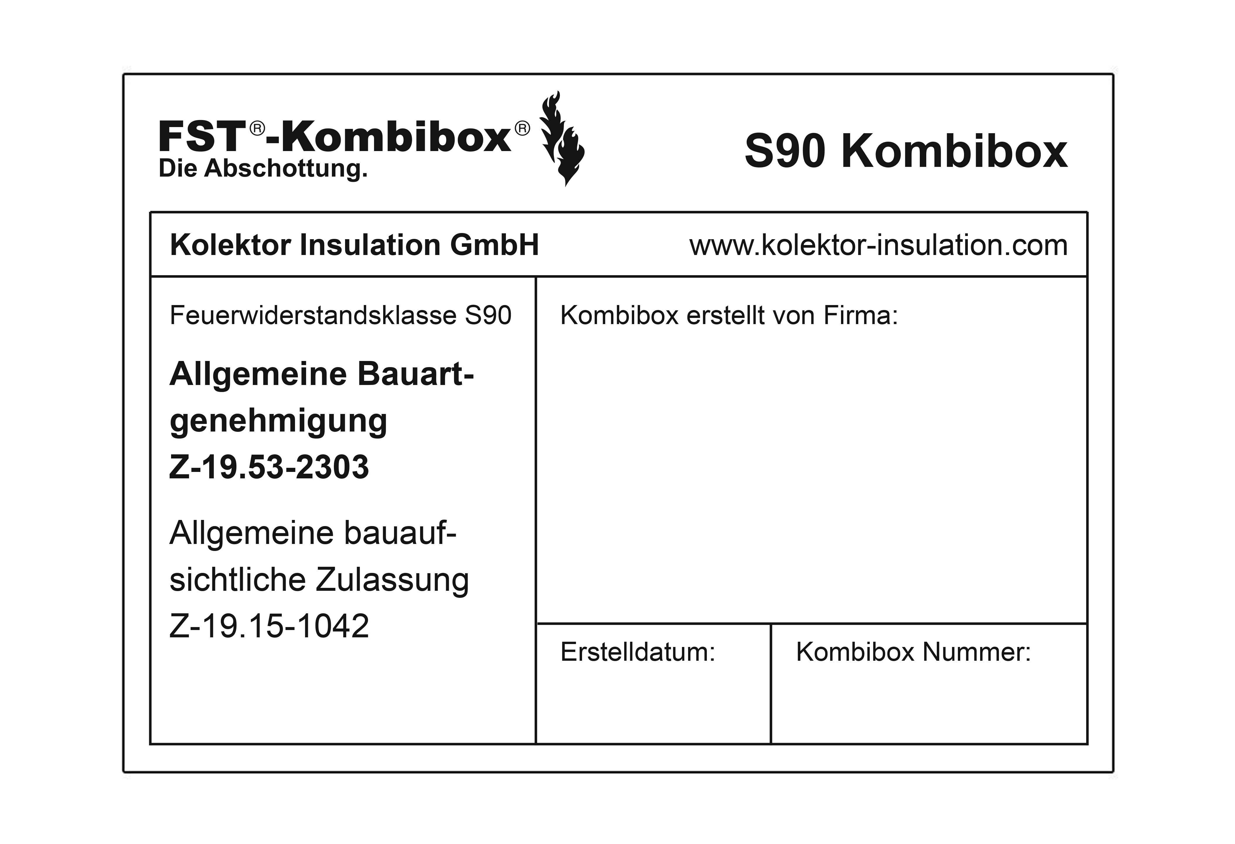 FST Kennzeichnungsschild